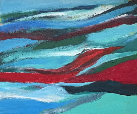 Aus der Tiefe des Oceans, 50x60cm, 2022